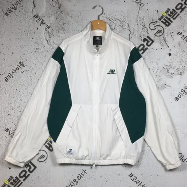 뉴발란스 경량 컬러블록 웜업 자켓 화이트 95(M) 3800229