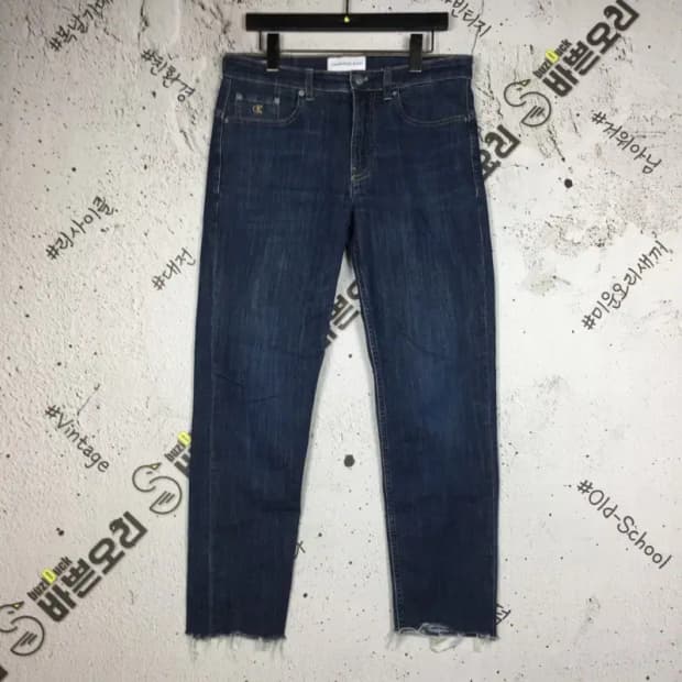 캘빈클라인 스판 데님 테이퍼 진 청바지 중청 W30XL32 4100104