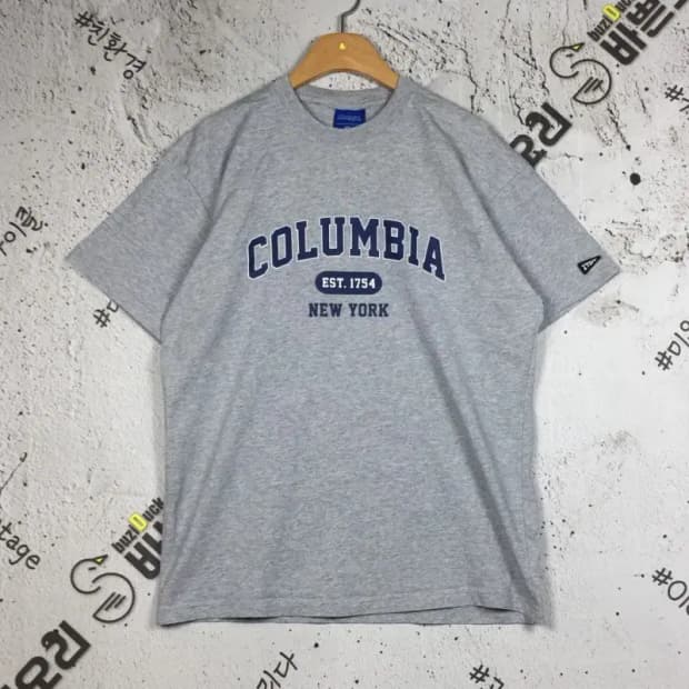 콜롬비아 빅로고 반팔 티 라이트 그레이 쥬니어 XL 1000570