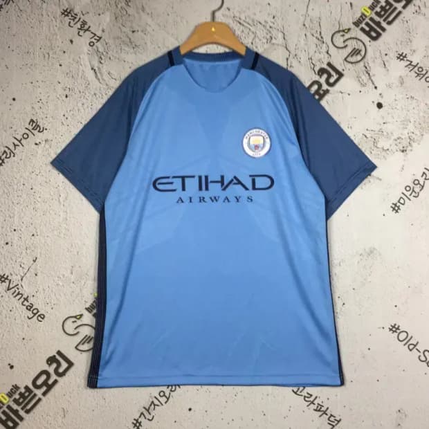 맨체스터 시티 축구 유니폼 반팔 티 라이트 블루 XL 1000565