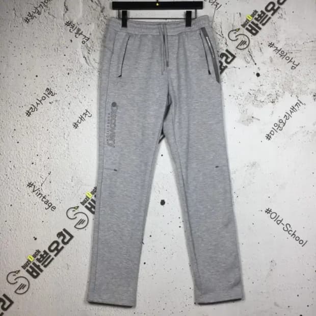 디스커버리 기모 트레이 운동바지 라이트 그레이 30 4400107