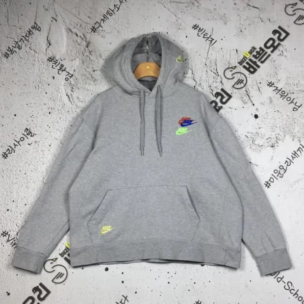 나이키 여성 기모 에센셜+ 프렌치테일 후드티 그레이 L 2300257