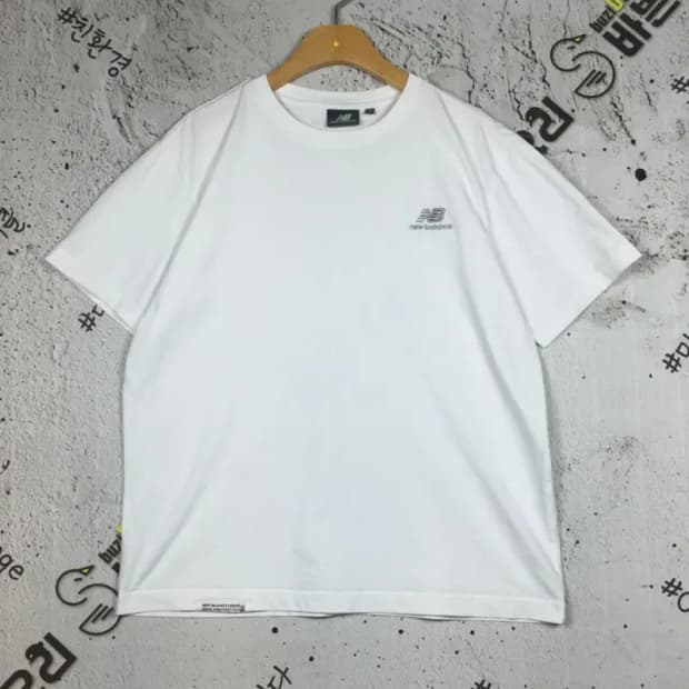 뉴발란스 NEW BALANCE 반팔 티 화이트 M 1000590