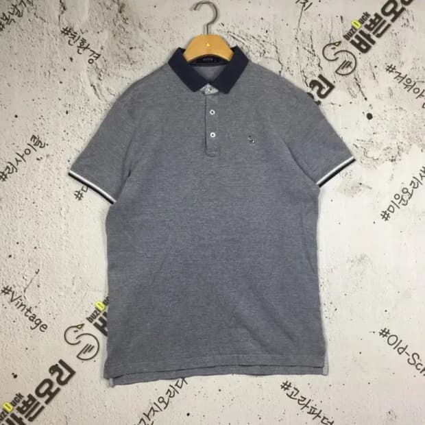 헤지스 반팔 카라티 그레이 105 1000597