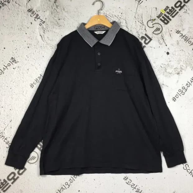핑 PING 골프 긴팔 카라티 블랙 105 2100190
