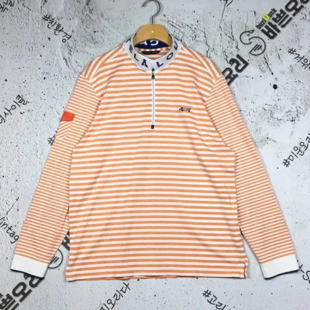 루이까스텔 골프 하프집업 긴팔 티 오렌지 105 2100189