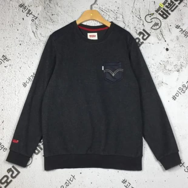 리바이스 LEVI'S 여성 포켓 맨투맨 그레이 160 2200281