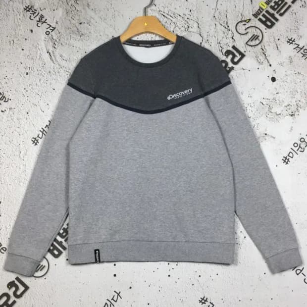 디스커버리 여성 기모 맨투맨 라이트 그레이 M 2200287