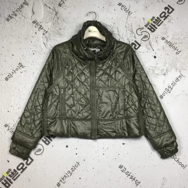 아디다스 여성 스텔라 매카트니 퀼팅 크롭 자켓 카키 36 3400249