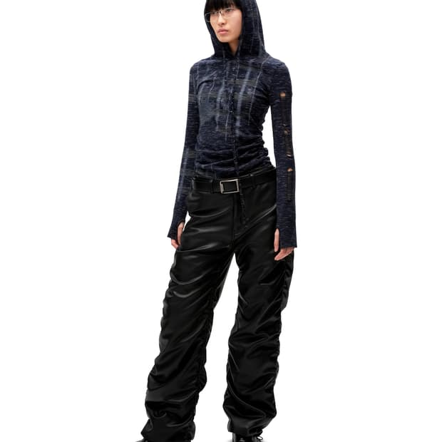 [LOADING ROOM] PUZZLED WOOL HOODIE DRESS