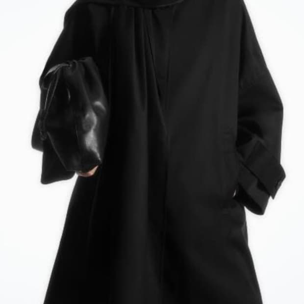 코스 스카프 디테일 오버사이즈 트랜치코트 L-LX 새상품