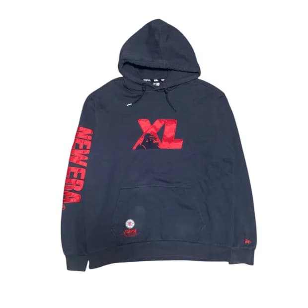 110,XL)뉴에라X엑스라지 블랙 후드티