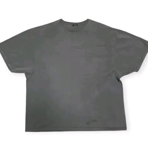 2XL)Labs 무지 오버핏 반팔 티셔츠 차콜 그레이 루즈핏티