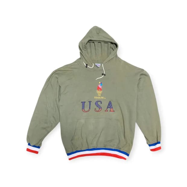 L)USA VTG 아메리칸빈티지 오버핏 후드티 올리브 카키 U.S