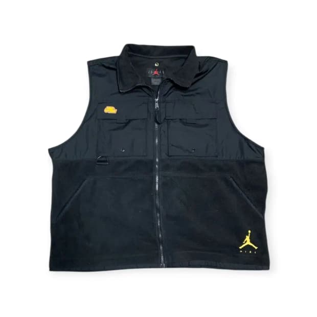 2XL)나이키 조던 블랙 플리스 베스트 조끼 후리스 경량 조끼패딩