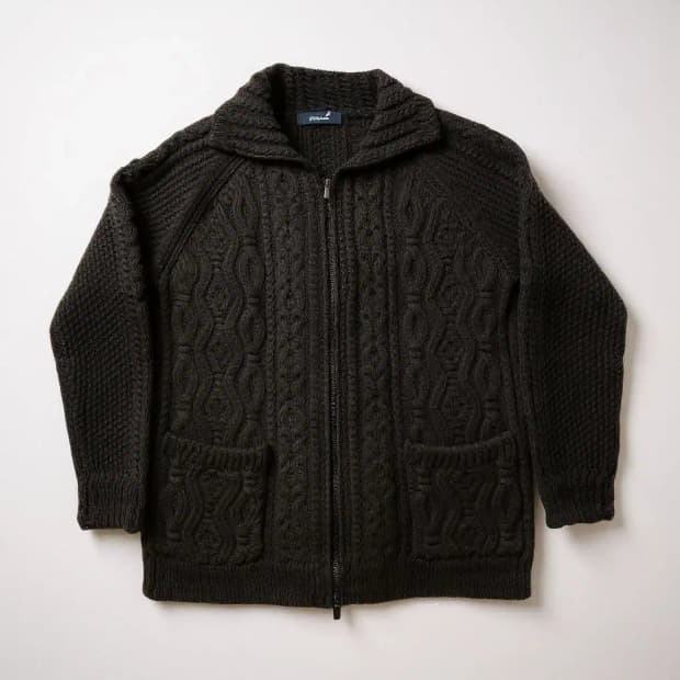 새상품)XL)니트집업 가디건 블랙 심플가디건 울가디건 cardigan