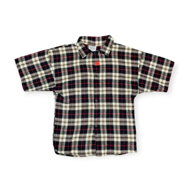 M)XXXL 익스플루시브 보디빌딩 오버핏 플란넬 셔츠