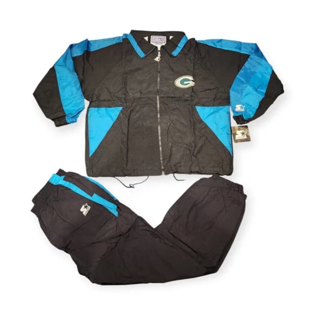 L)90s 스타터 NFL 그린베이 패커스 트랙자켓 바람막이 셋업