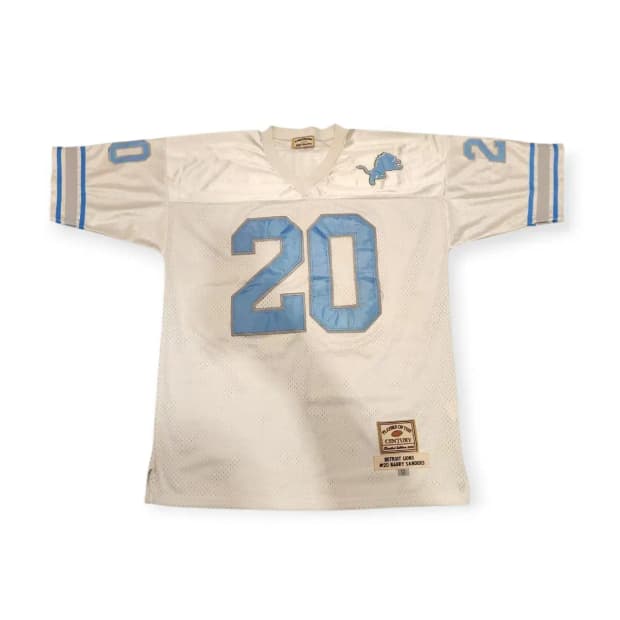 56,3XL)디트로이트 라이온즈 배리 샌더스 20번 럭비 유니폼