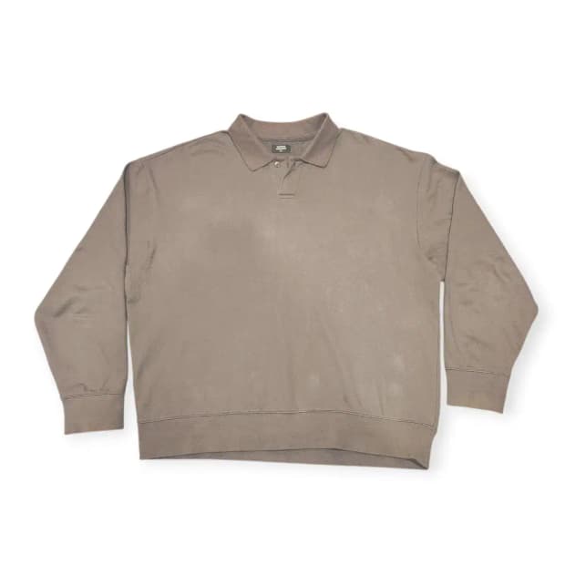 2XL)무신사 스탠다드 Musinsa 모던 남성 카라넥 긴팔 티셔츠