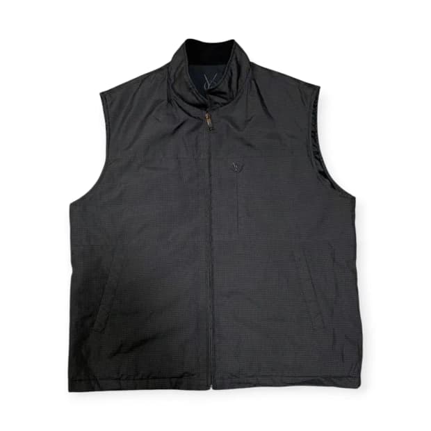 L)YSL 입생로랑 조끼패딩 경량조끼 체크패턴 베스트 자켓