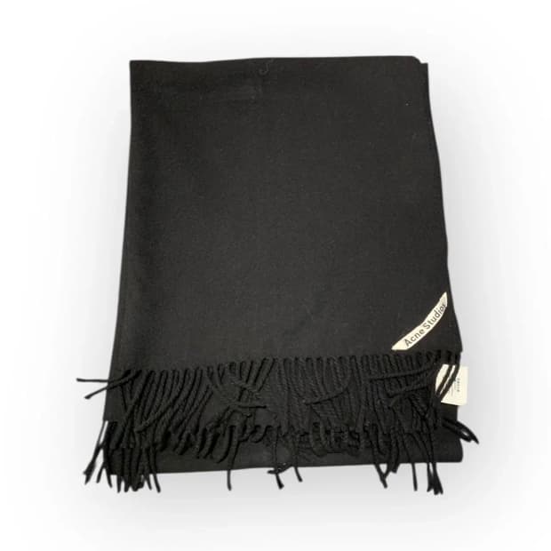 아크네 스튜디오 블랙 울 머플러 목도리