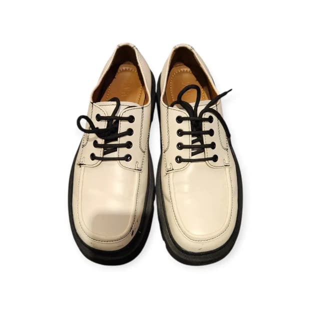 43,280)자라 아이보리 화이트 옥스포드 콘트라스트 볼륨 더비슈즈 워커