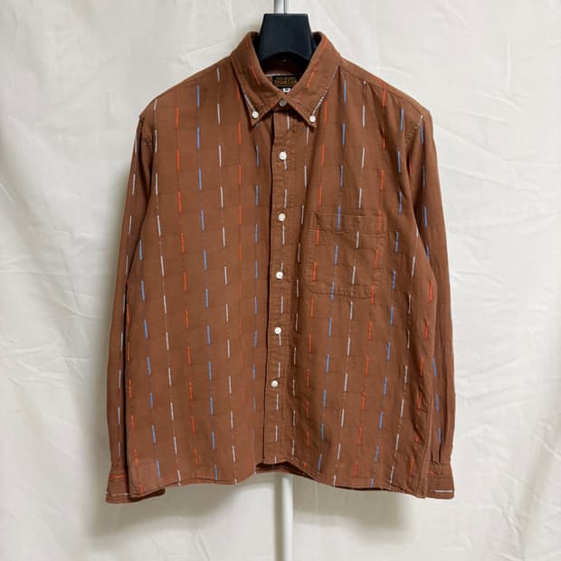 슈가케인 네이티브 아메리칸 스트라이프 셔츠 / 브라운, M