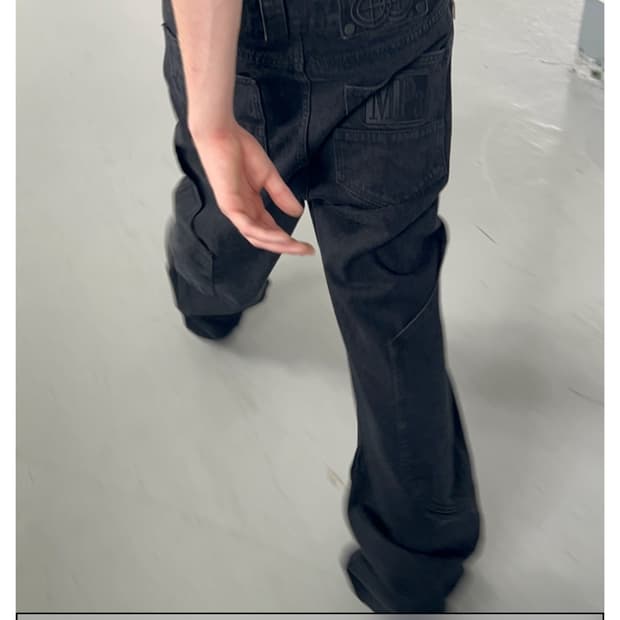 MPa CALF POCKET PANTS (BLACK)