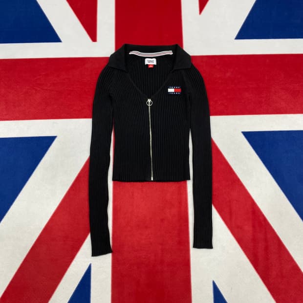 타미 딱붙핏 골지니트집업 여성 S 