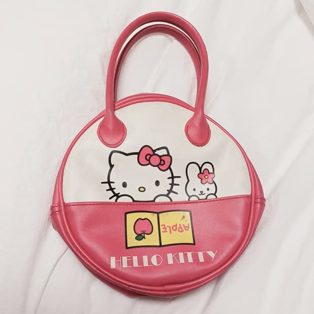 빈티지 고전 헬로키티 핸드백