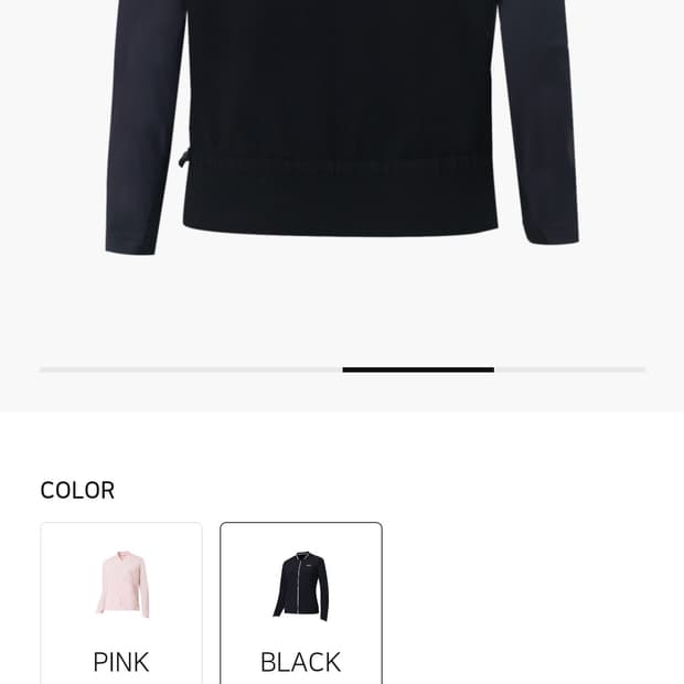 타이틀리스트 니트 블랙 봄버 자켓