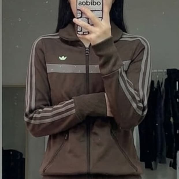 아디다스 초코브라운 홀로그램 파이어버드 트랙탑 져지