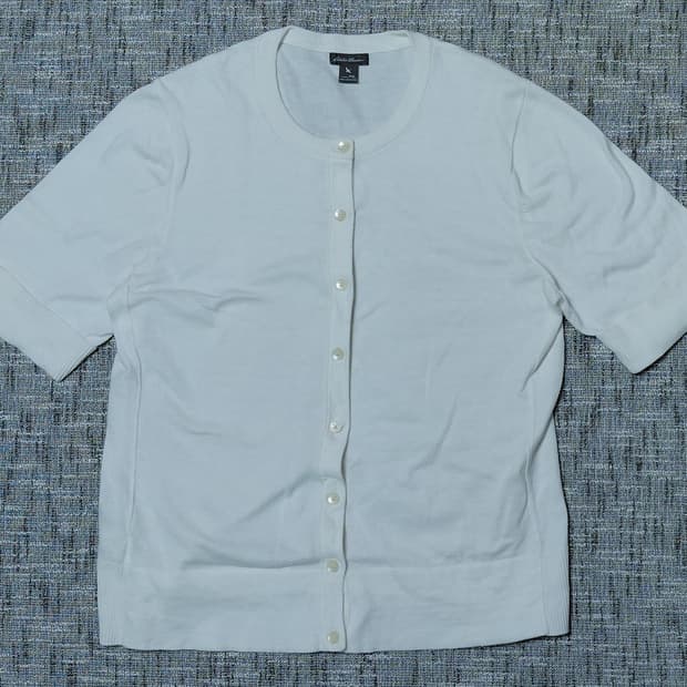 [PXL] Eddie Bauer 정품 여성 반소매 면 혼방 가디건