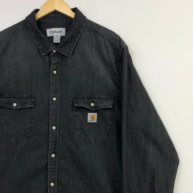 Xxl 칼하트 블랙 데님 셔츠