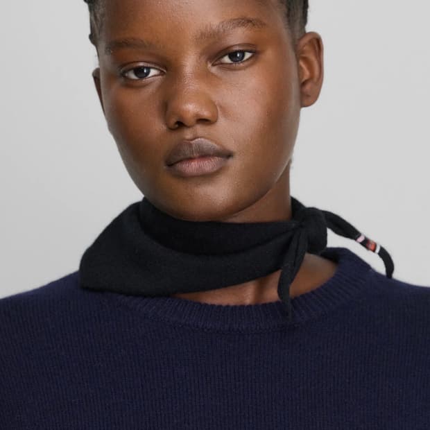 익스트림캐시미어 26ss 반다나 스카프/블랙