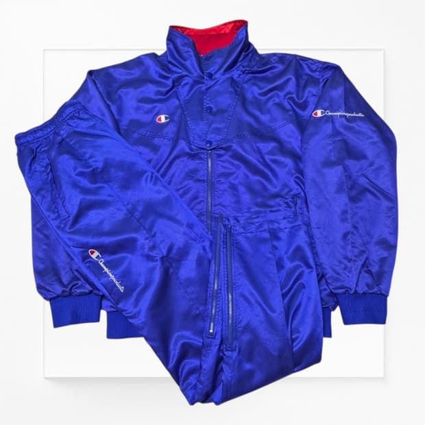 [우주매물🔥] 챔피온 90s 나일론 실키 셋업