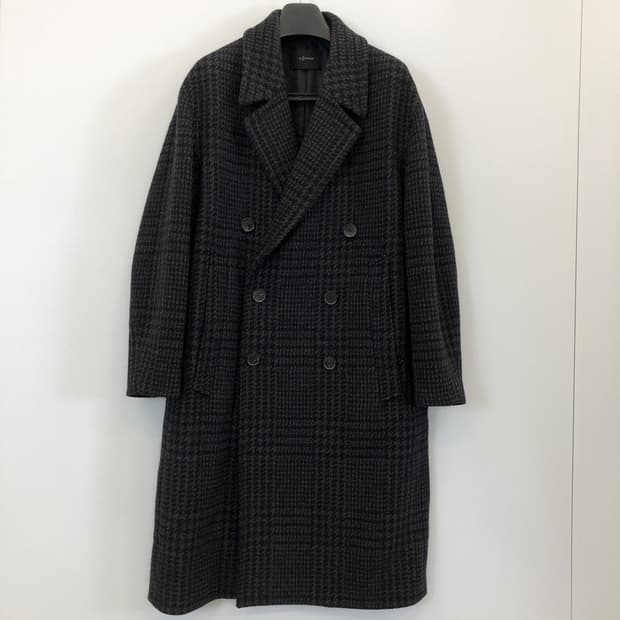 일꼬르소 더블 체크 울코트 100 짜임 