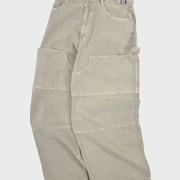 [3] 논노드 더블 니 커버 팬츠 빈티지 베이지