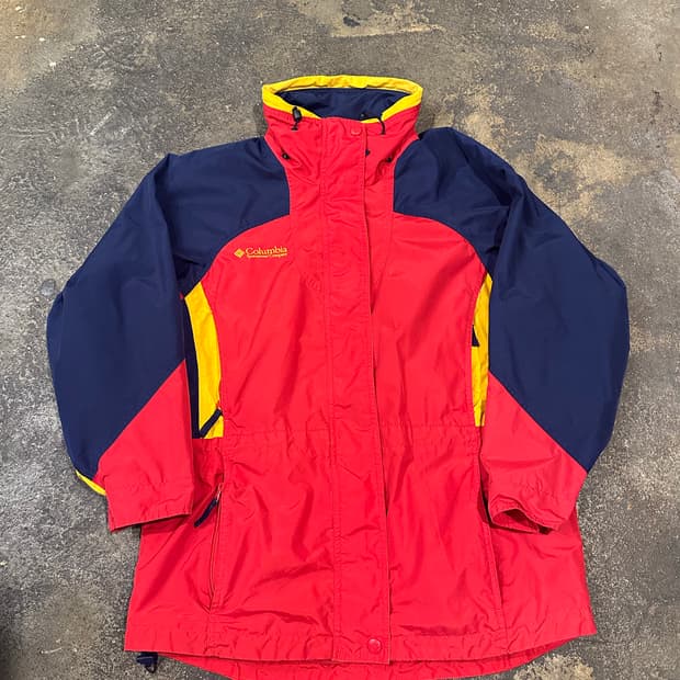 빈티지 00s 컬럼비아 올드스쿨 바람막이