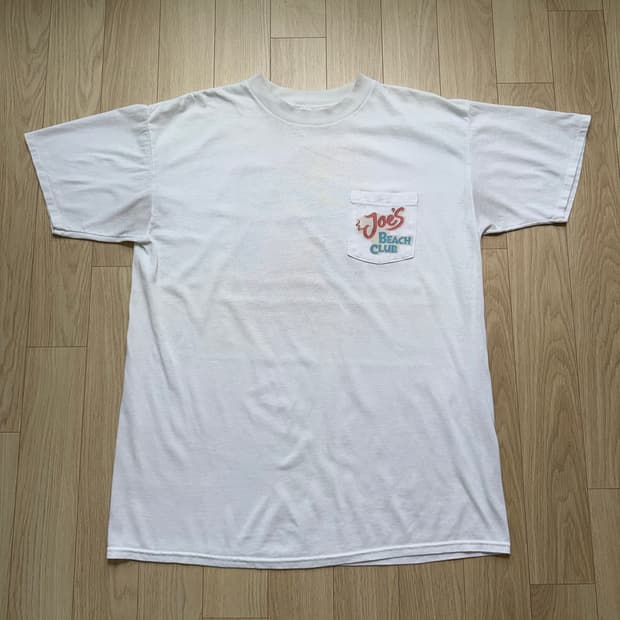 카멜 90s Camel 비치클럽 프로모 빈티지 포켓 티셔츠