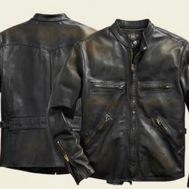 RRL j100 모토바이커 가죽자켓 M