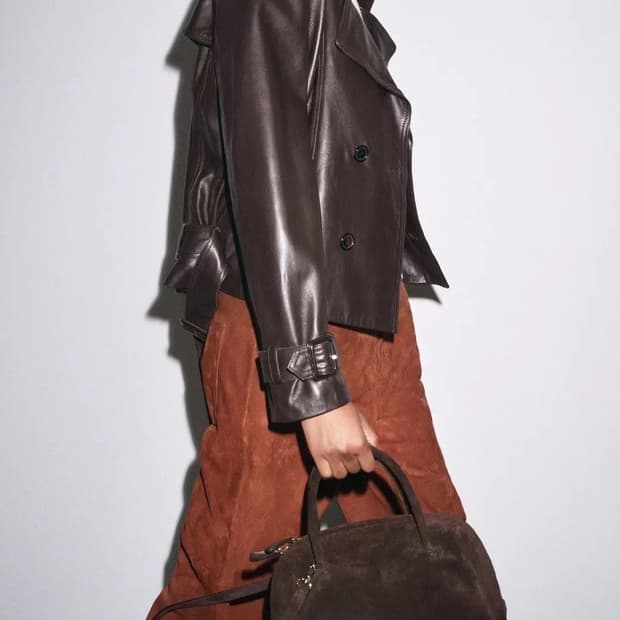 자라 스웨이드 미니 볼링백