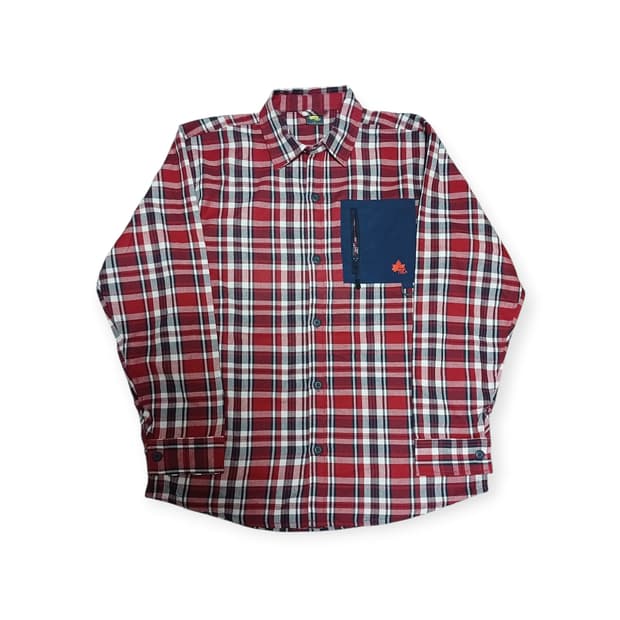 Logos 레드 체크 셔츠