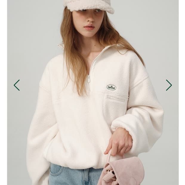 더바넷 플리스 하프집업