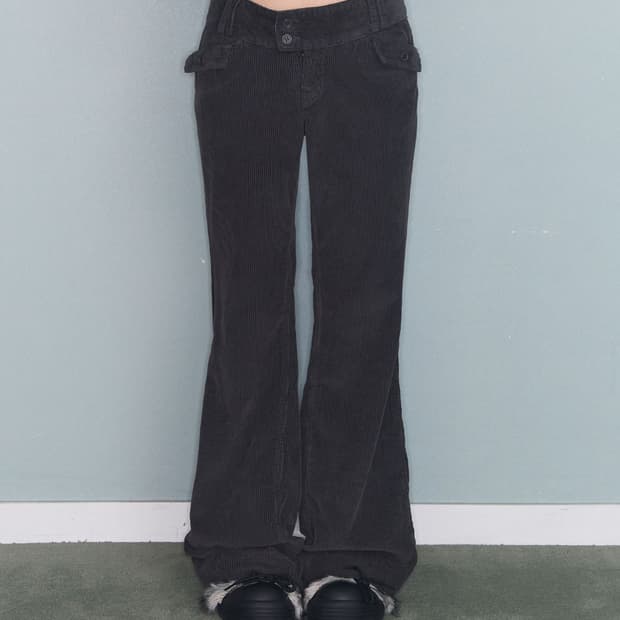 미레코 로우 코듀로이 팬츠 2사이즈