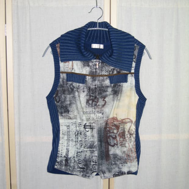 ENRICODOMANI 프린팅 니트 베스트