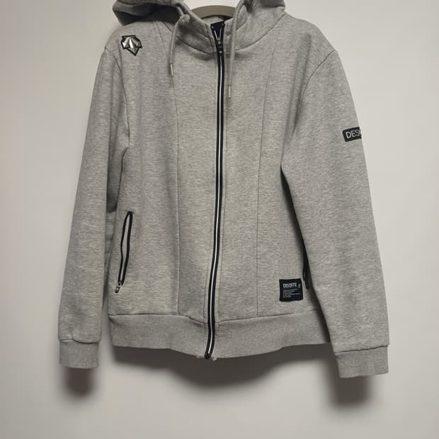 데상트 기능성 트레이닝 후드 집업 (L사이즈/그레이)