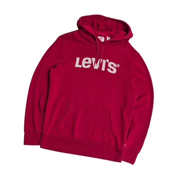 리바이스 빅로고 후드티