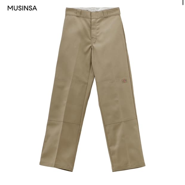 디키즈 더블니 85283 팬츠 - 카키